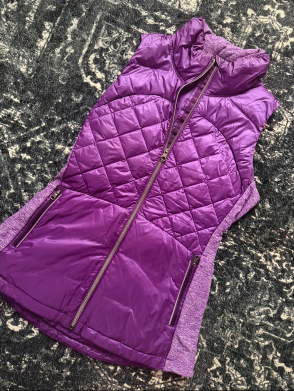 Lululemon Purple Quilted Insulated Puffer Vest Size 6